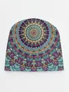 Детская шапка / Сиренево-голубой калейдоскоп .