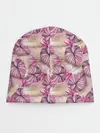 Детская шапка / Розовый тропический узор