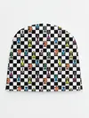 Детская шапка / Яркая шахматная доска