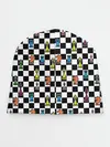 Детская шапка / Яркая шахматная доска