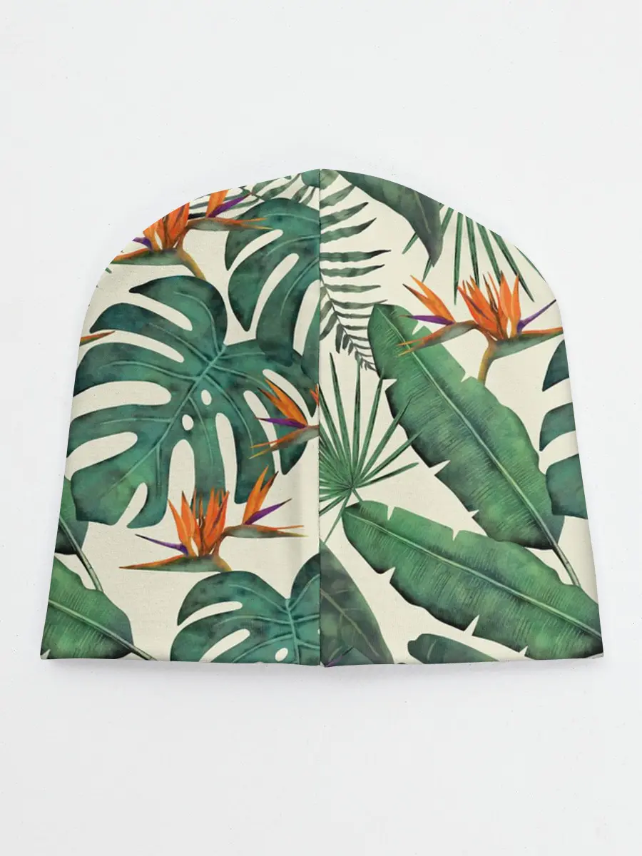 Детская шапка / Тропический паттерн