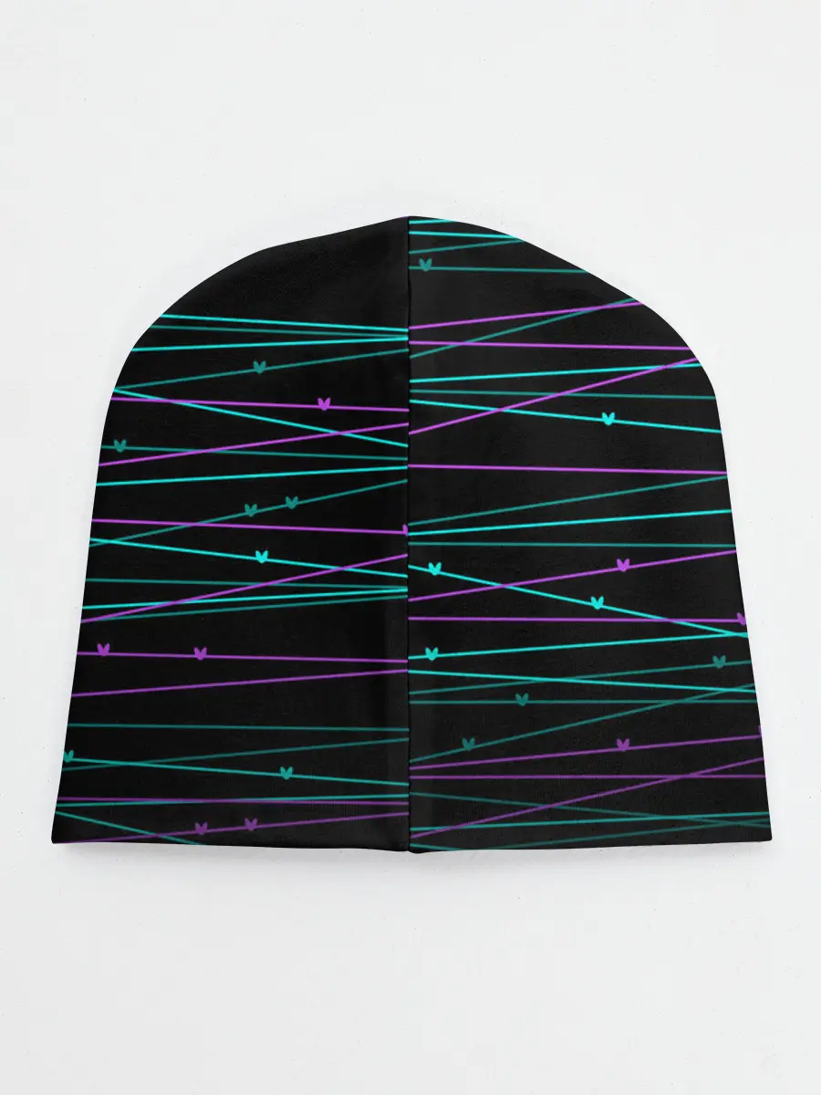 Детская шапка / Неоновые тонкие нити