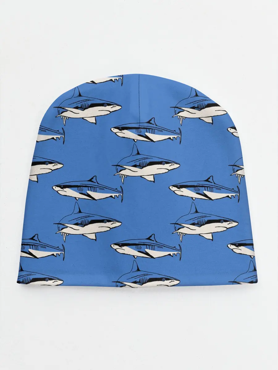 Детская шапка / Акулы Паттерн