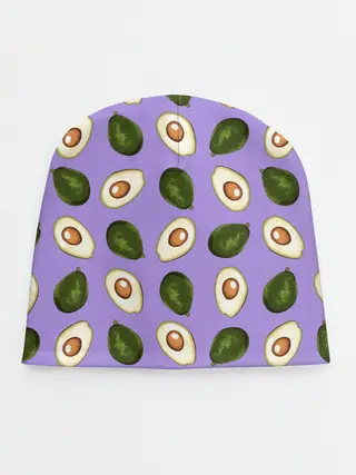 Детская шапка / Авокадо паттерн