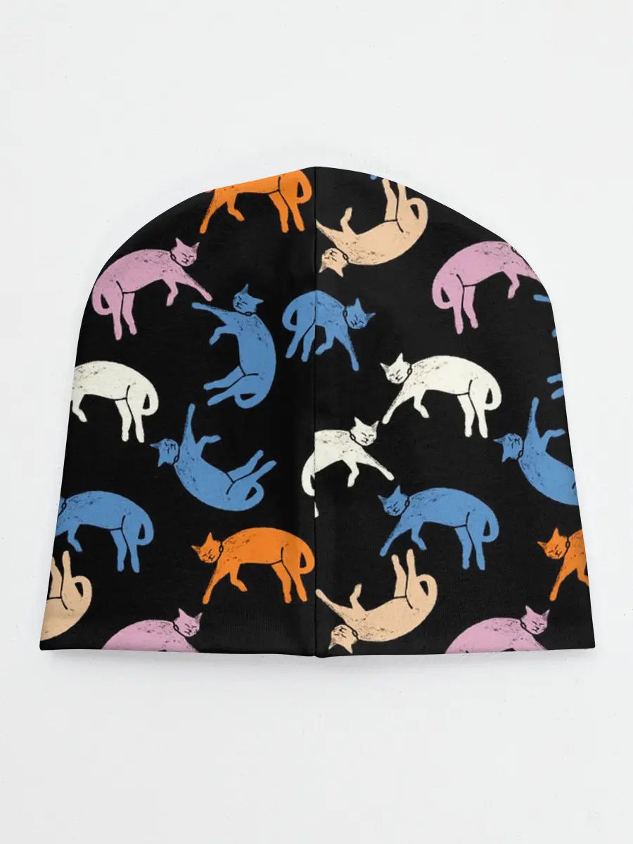 Детская шапка / Британские кошки паттерн