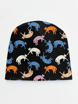 Детская шапка / Британские кошки паттерн