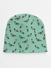 Детская шапка / Голуби на зеленом