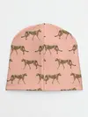 Детская шапка / Гепарды на розовом