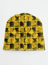 Детская шапка / Желто-черный модный узор