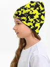 Детская шапка / Черно-желтый камуфляж