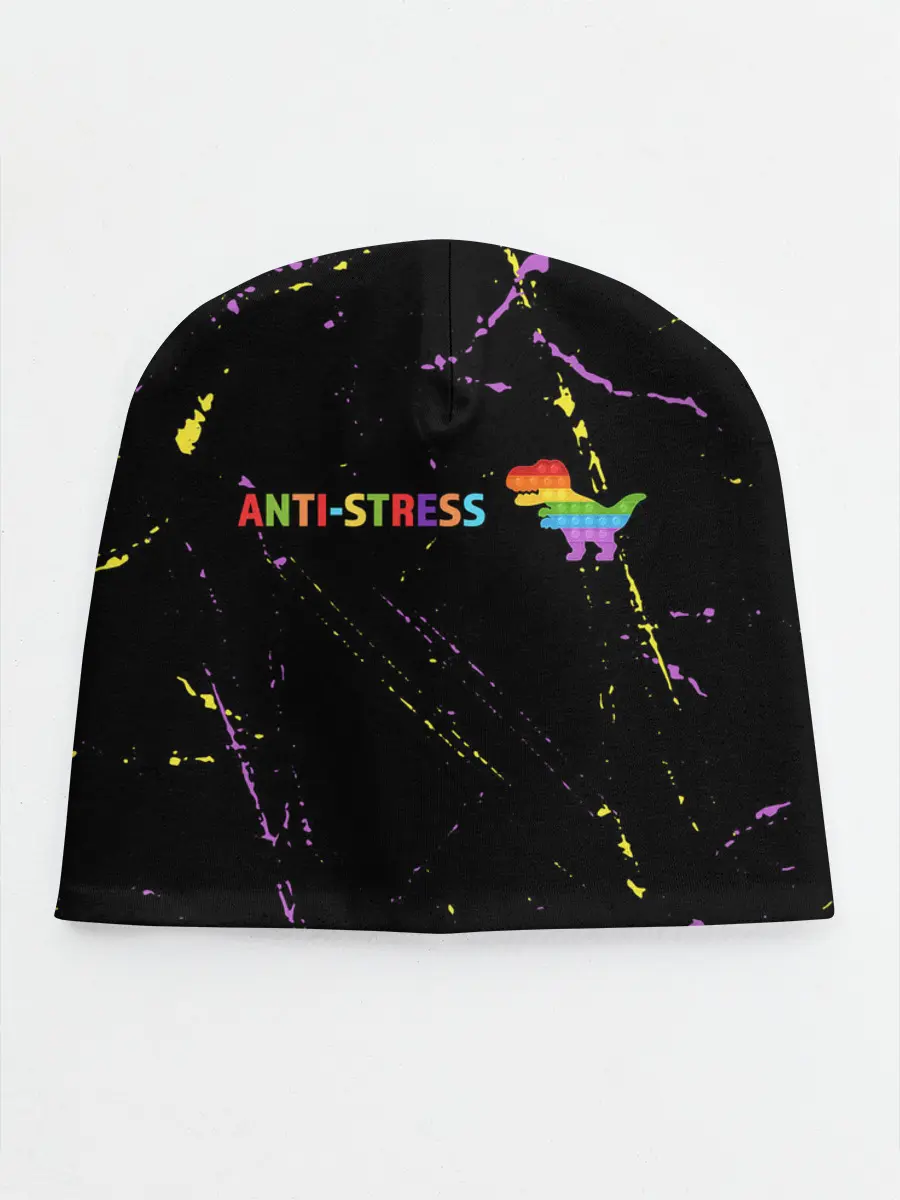 Детская шапка / Pop It Anti Stress - Dinosaur - Grunge