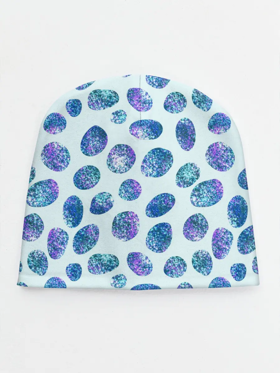 Детская шапка / Драгоценные синие камни