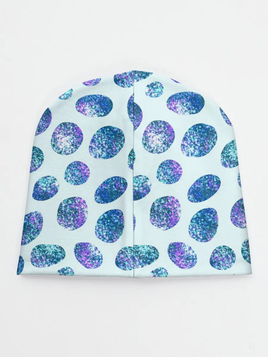 Детская шапка / Драгоценные синие камни