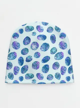 Детская шапка / Драгоценные синие камни