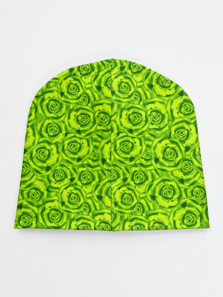 Детская шапка / Неоновый цветочный узор