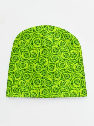 Детская шапка / Неоновый цветочный узор