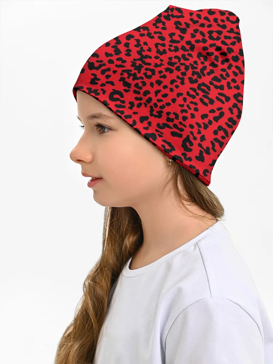 Детская шапка / Леопард Красный