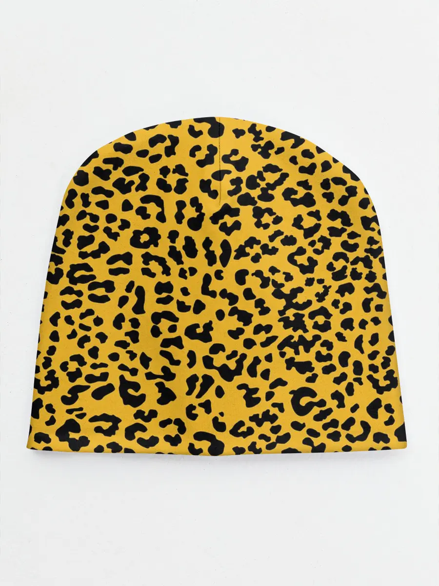 Детская шапка / Леопард желтый