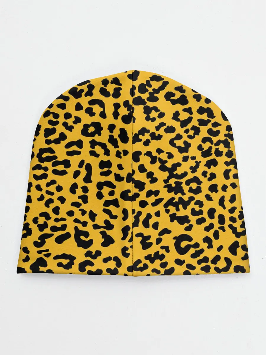 Детская шапка / Леопард желтый