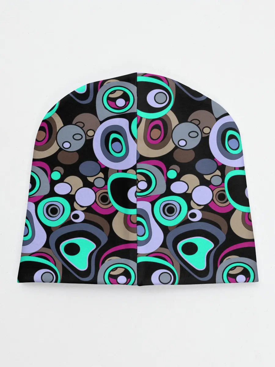 Детская шапка / Абстрактный узор ретро