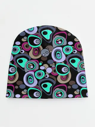 Детская шапка / Абстрактный узор ретро
