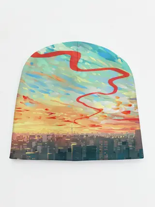 Детская шапка / Токио красками