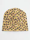 Детская шапка / Желтый леопардовый принт