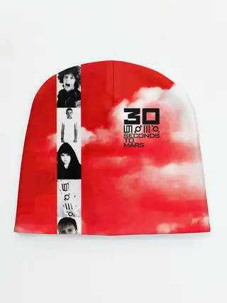 Детская шапка / 30 Seconds to Mars красное небо
