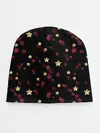 Детская шапка / Блестящие звезды на черном