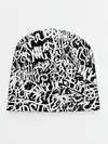 Детская шапка / Graffiti white on black