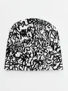 Детская шапка / Graffiti black on white