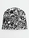 Детская шапка / Graffiti black on white