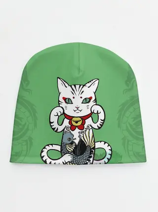 Детская шапка / ЯПОНСКИЙ КОТ | JAPANESE CAT
