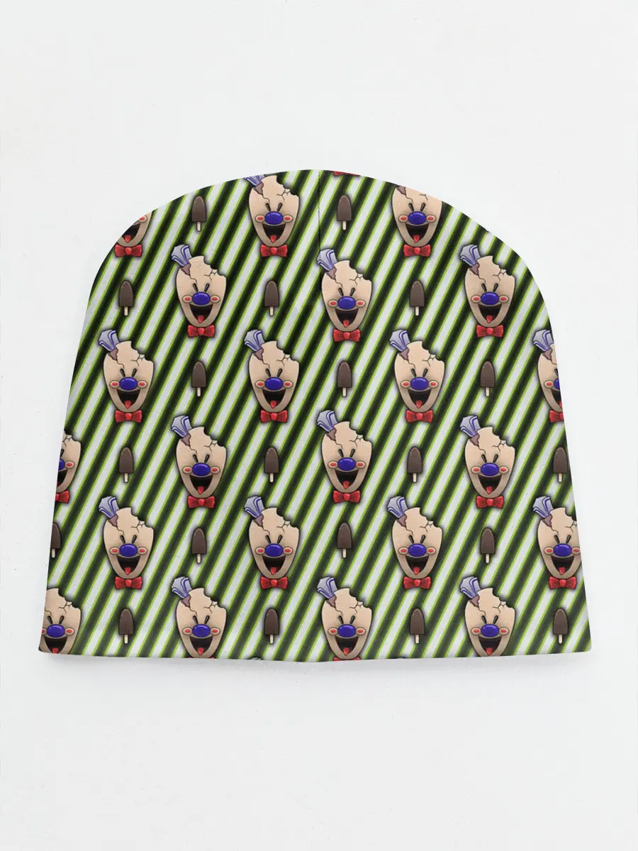 Детская шапка / ICE SCREAM зеленый паттерн
