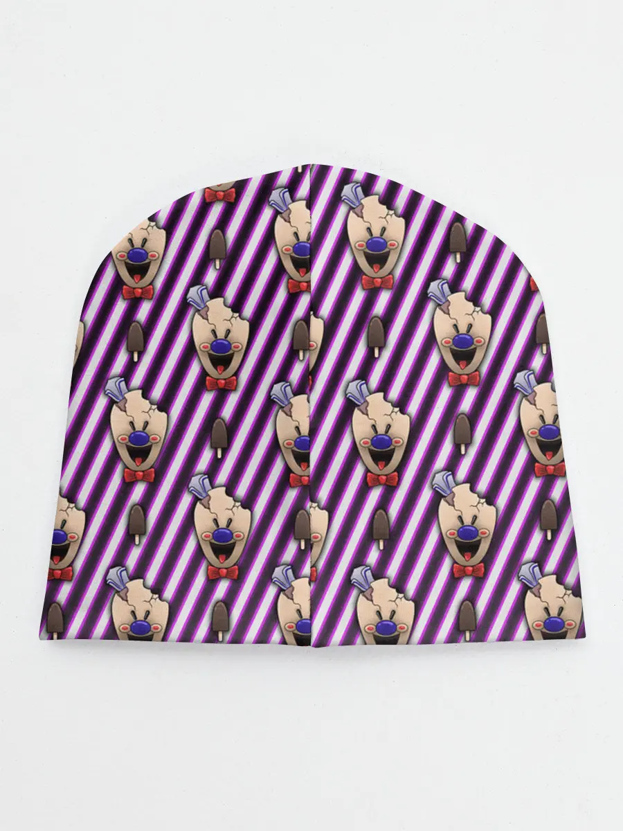 Детская шапка / ICE SCREAM розовый паттерн