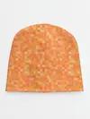 Детская шапка / Оранжевая пиксель абстракция
