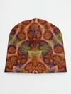 Детская шапка / Оранжево-оливковый калейдоскоп