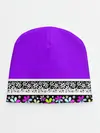 Детская шапка / Яркий фиолетовый цветочный
