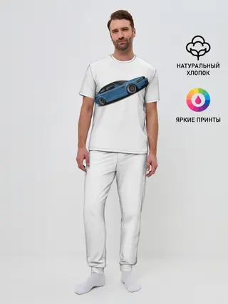 Мужская пижама с брюками / СиняЯ МашиНа