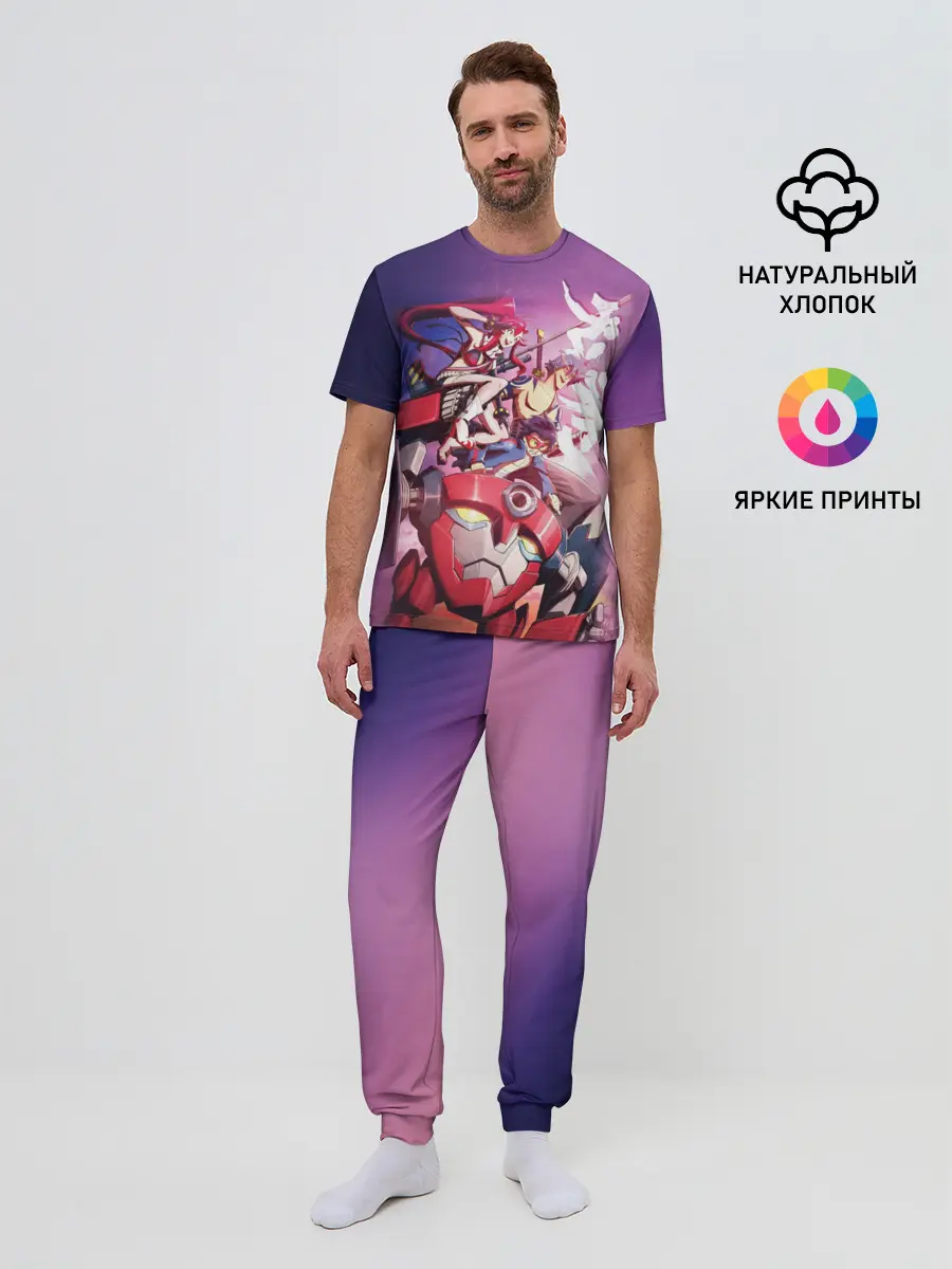 Мужская пижама с брюками / Gurren Lagann