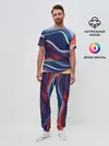 Мужская пижама с брюками / Colored lines