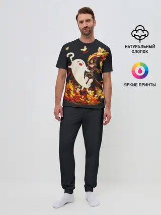 Мужская пижама с брюками / GENSHIN IMPACT / HU TAO