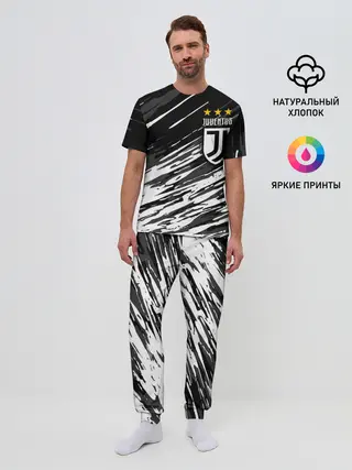 Мужская пижама с брюками / JUVENTUS / ЮВЕНТУС / БРЫЗГИ
