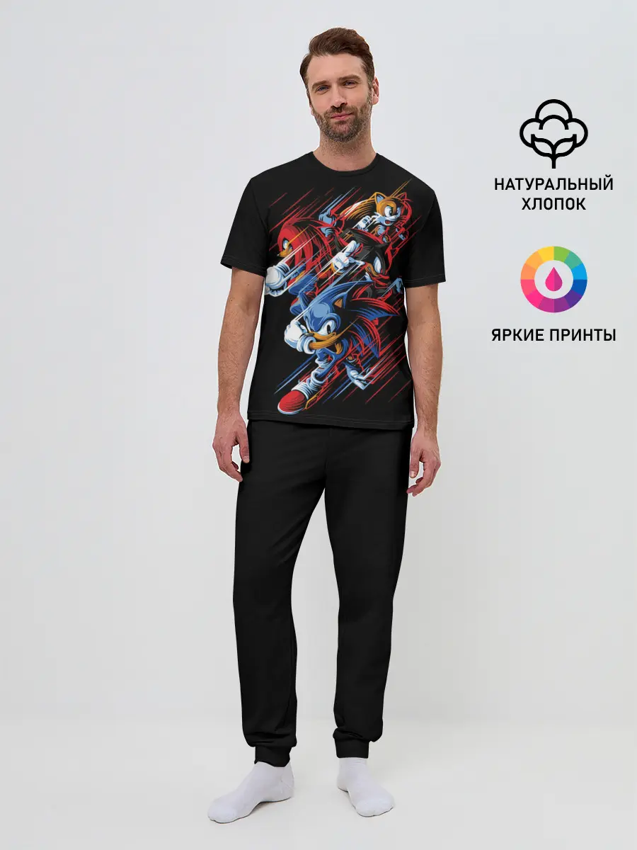 Мужская пижама с брюками / Sonics team