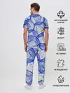 Мужская пижама с брюками / Синий Киви