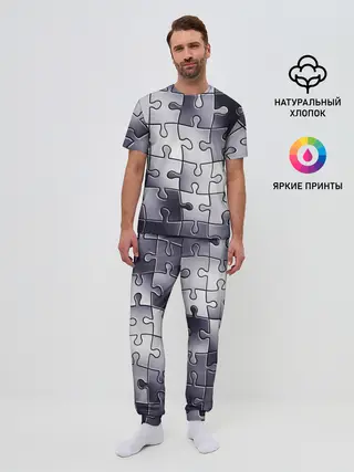 Мужская пижама с брюками / Пазлы