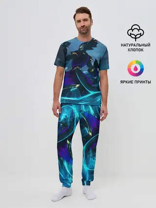 Мужская пижама с брюками / Демон