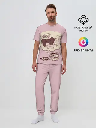 Мужская пижама с брюками / Sheep workout