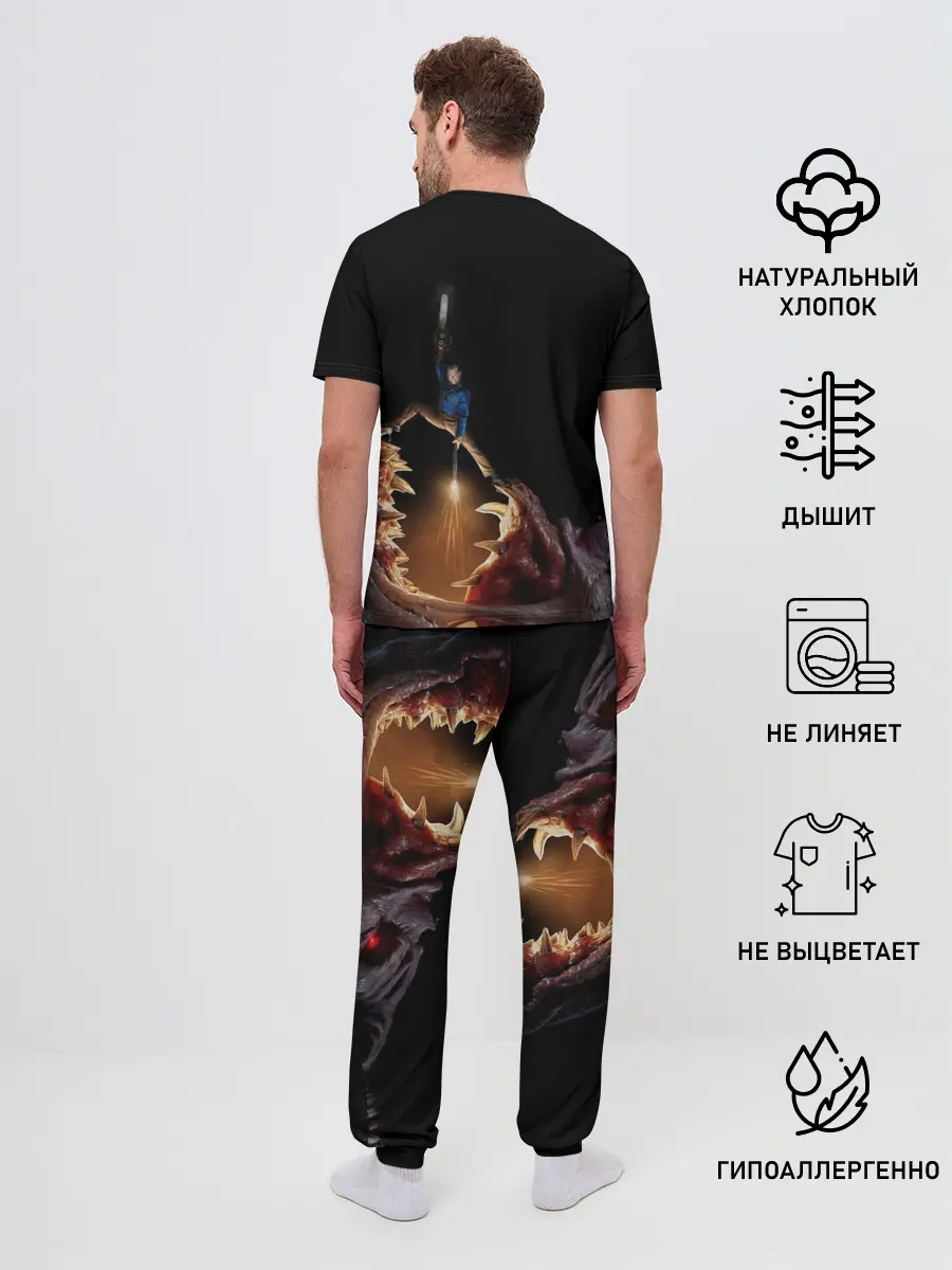 Мужская пижама с брюками / Эш против демона