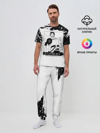 Мужская пижама с брюками / Ями Сукэхиро Чёрный клевер